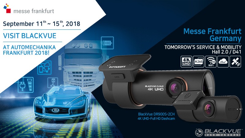 BlackVue at Automechanika 2018. Hall 2.0 / booth D41