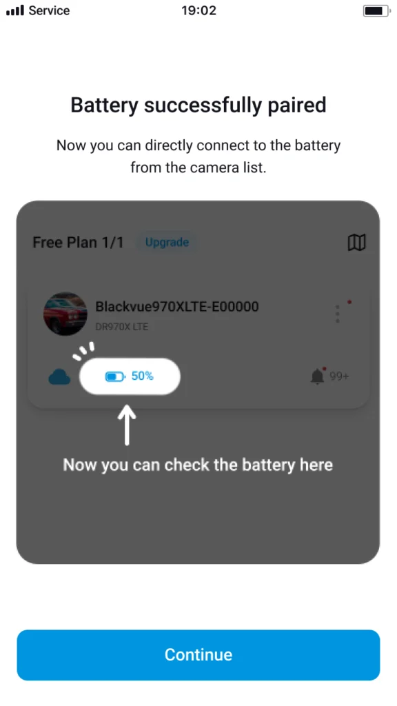 blackvue-cloud-battery-successfully-paired-popup